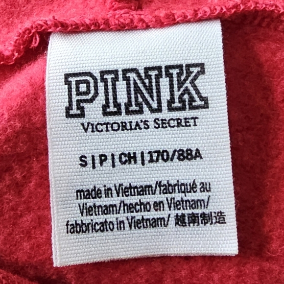 Victoria’s Secret PINK Sequin Logo Hoodie – Size Small - Picture 5 of 6